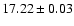 $17.22\pm0.03$