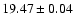 $19.47\pm0.04$