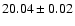 $20.04\pm0.02$