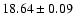 $18.64\pm0.09$