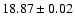 $18.87\pm0.02$