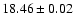 $18.46\pm0.02$