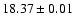 $18.37\pm0.01$