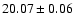 $20.07\pm0.06$