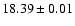 $18.39\pm0.01$
