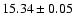 $15.34\pm0.05$