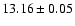 $13.16\pm0.05$
