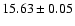 $15.63\pm0.05$