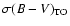 $\sigma(B-V)_{\rm TO}$