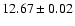 $12.67\pm0.02$