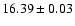 $16.39\pm0.03$