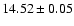 $14.52\pm0.05$