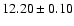 $12.20\pm0.10$