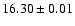 $16.30\pm0.01$