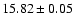 $15.82\pm0.05$