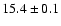 $15.4\pm0.1$