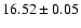 $16.52\pm0.05$