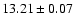 $13.21\pm0.07$