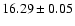 $16.29\pm0.05$