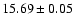 $15.69\pm0.05$