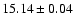 $15.14\pm0.04$