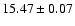 $15.47\pm0.07$