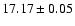$17.17\pm0.05$