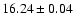 $16.24\pm0.04$