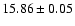 $15.86\pm0.05$
