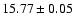 $15.77\pm0.05$