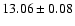 $13.06\pm0.08$