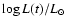 $\log L(t)/L_\odot$