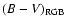 $(B-V)_{\rm RGB}$