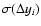 $\sigma(\Delta y_i)$