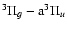 $^{3}\Pi_{g} - {\rm a}^{3}\Pi_{u}$