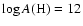 $\log{A({\rm H})} = 12$
