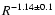 $R^{-1.14 \pm
0.1}$