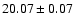 $20.07\pm 0.07$