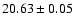 $20.63\pm 0.05$