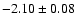 $-2.10\pm 0.08$