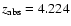 $z_{\rm abs}=4.224$