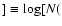 $]\equiv\log [N($