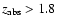 $z_{\rm abs}>1.8$