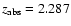 $z_{\rm abs}=2.287$