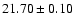 $21.70\pm 0.10$
