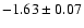 $-1.63\pm 0.07$