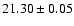 $21.30\pm 0.05$