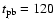 $t_{\rm pb}=120$