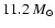 $11.2~\ensuremath{M_{\odot}} $