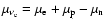 $\mu_{\nu_{\rm e}}= \mu_{\rm e} +
\mu_{\rm p} - \mu_{\rm n}$